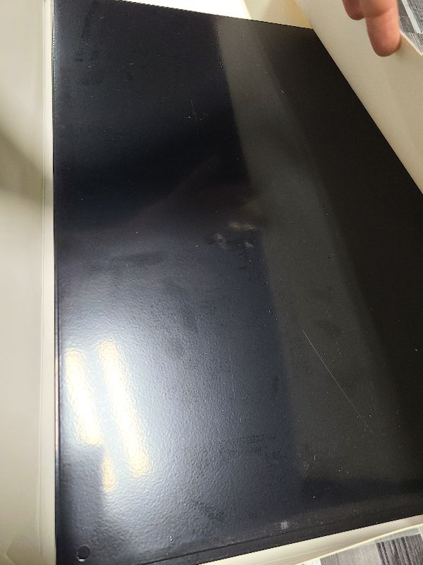 Photo 1 of 2Pack Magnetic Board,17.1" x 11.8" Magnet Display,for Magnets and Bulletin Board,Suitable for Wall, Refrigerator, Compartment, Cabinet etc,Comes with Dual Lock Tape for Easy Hanging (Black