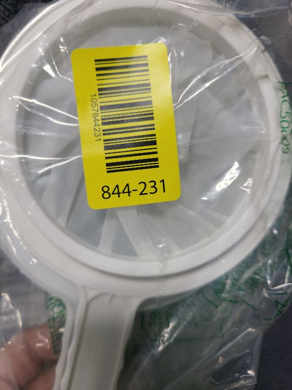 Photo 1 of 2 Piece Fine Nylon Mesh Strainer Kitchen Food Yogurt Mesh Sieve Plastic Mesh Colander with Handle Mini Brine Shrimp Separation Net for Filtering Juice Milk Soy Coffee Honey Wine Yogurt (120/200 Mesh)