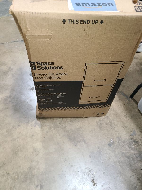 Photo 1 of  2 Drawer Locking Filing Cabinet | Pre-Assembled Steel Construction | Space-Saving Design is Perfect for Home and Small Office | Letter-Size | Assembled in North America