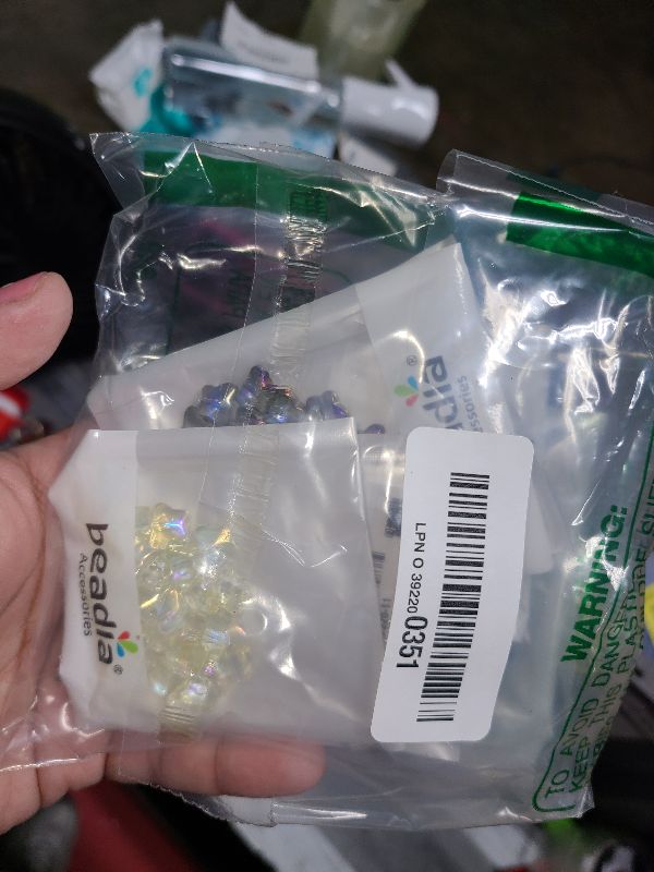 Photo 1 of 200pcs Mixed Glass Butterfly Beads Butterfly Spacer Beads for Earring Bracelet Necklace Jewelry DIY Craft Making, 0.38 Inch