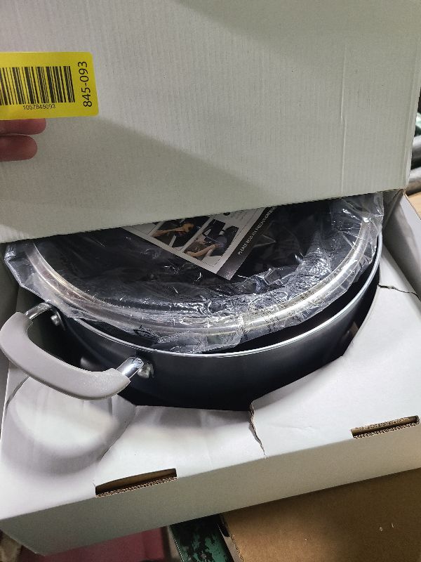 Photo 1 of 12 Quart Pot with Lid, BEZIA Ceramic Nonstick Stock Pot with Lid, Induction Ready, Large Cooking Pot with Silicone Handle, Compatible with All Cooktops, Dishwasher Safe