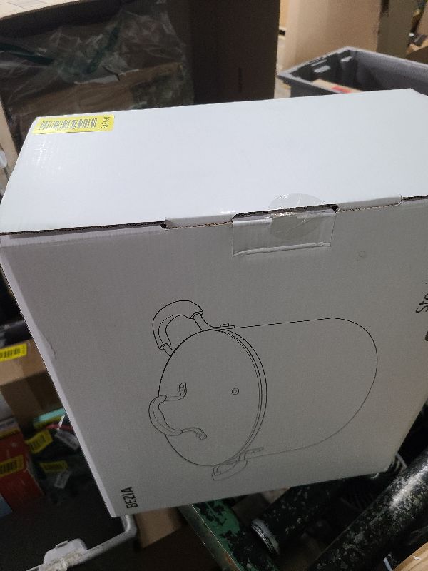 Photo 1 of 12 Quart Pot with Lid, BEZIA Ceramic Nonstick Stock Pot with Lid, Induction Ready, Large Cooking Pot with Silicone Handle, Compatible with All Cooktops, Dishwasher Safe