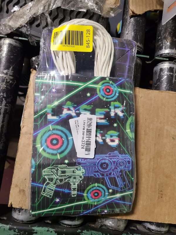 Photo 1 of 24 Pack Laser Tag Party Favor Bags for Kids – Battle Goodie Bags with Handles, Laser Birthday Decorations, Laser Tag Party Supplies for Boys