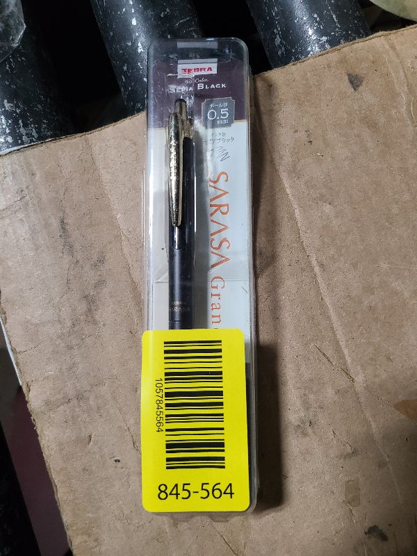 Photo 1 of ???(ZEBRA) Zebra Sarasa Grand Gel Ink Rollerball Pen, 0.5mm Fine Point, Water-Based Vintage Ink Color, Sepia Black, P-JJ57-VSB