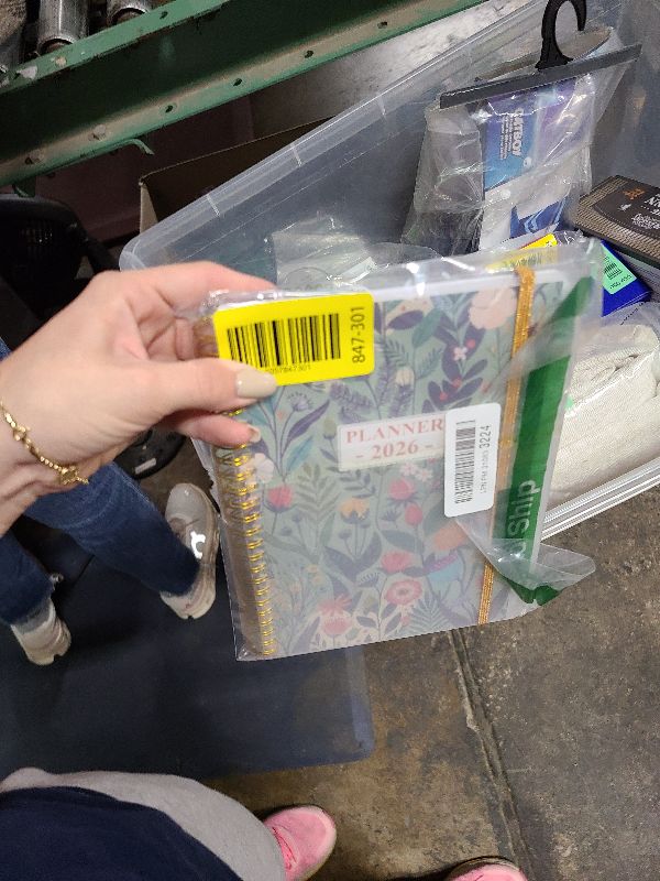 Photo 1 of 2026 Planner - Planner 2026 from January 2026 - December 2026, Weekly & Monthly Planner Spiral Bound with 12 Monthly Tabs, Inner Pocket, 6.4" x 8.5", Flower-E