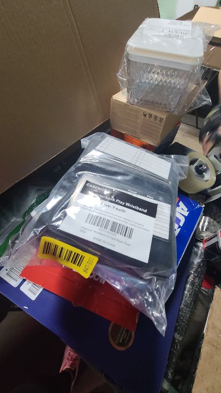 Photo 1 of (10 Pack) Careworx Playbook Wristband (Youth or Adult) with Triple Windows-Great for Tackle,Touch,and Flag Football (10 Pack) (Black, Youth)