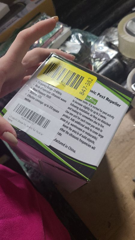 Photo 1 of 2 Pack Ultrasonic Pest Repellent Plug in, Indoor Pest Rodent Control for Mouse Mice Rat Squirrel Bat Roach Spider Ant Bug, Electronic Repelling Device Mouse Traps
