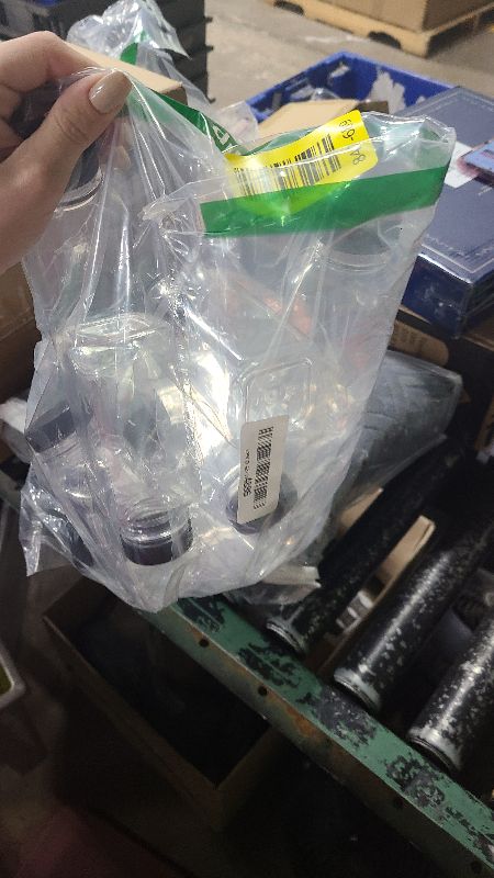 Photo 1 of 10 Pcs 8 oz Plastic Juice Bottle Reusable Transparent Bulk Beverage Containers with Black Lids for Juice, Drinking Milkshake Tea, Milk, Juicing Smoothie Water and Other Beverages, Fridge Storage