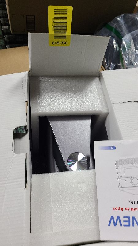 Photo 1 of ?Buit-in Google TV & Voice Control?Smart Projector with WiFi 6 and Bluetooth, 4K Support Movie Outdoor Projectors Compatible with Netflix/Prime Video/YouTube, Auto Focus Home Proyector 180°Stand