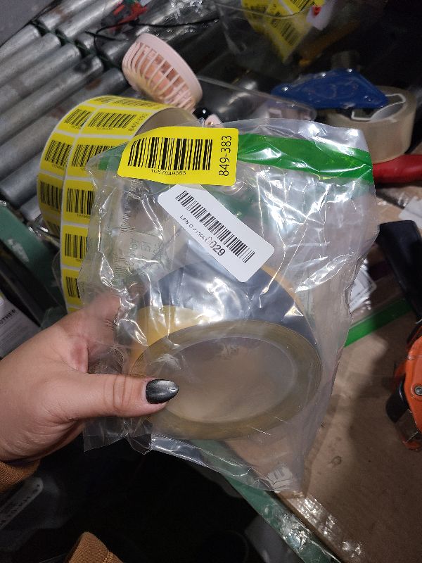 Photo 1 of 2 Inch x 110 FT Black & Yellow Floor Marking Tape, High-Visibility & Adhesive Hazard Tape for Caution & Aisle Marking, Warning Safety Stripe Tape, Caution Tape Roll for Walls Steps Pipes Equipment