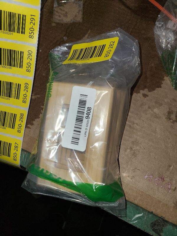 Photo 1 of 10 Pieces Wood Single Rocker Light Switch Plate 4.5" X 2.76" Raw Wood Wallplate Bamboo Light Switch Cover Quality Wallplate Wooden Electrical Decor (Single Rocker)