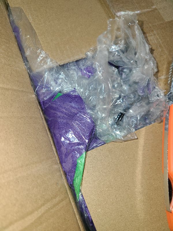 Photo 1 of 12 FT Giant Halloween Inflatables Witch Outdoor Decorations with LED Lights,Scary Witch Holds I Smell Children Banner Blow Up Halloween Decorations Outdoor Yard Garden Lawn Home with Stakes Tether