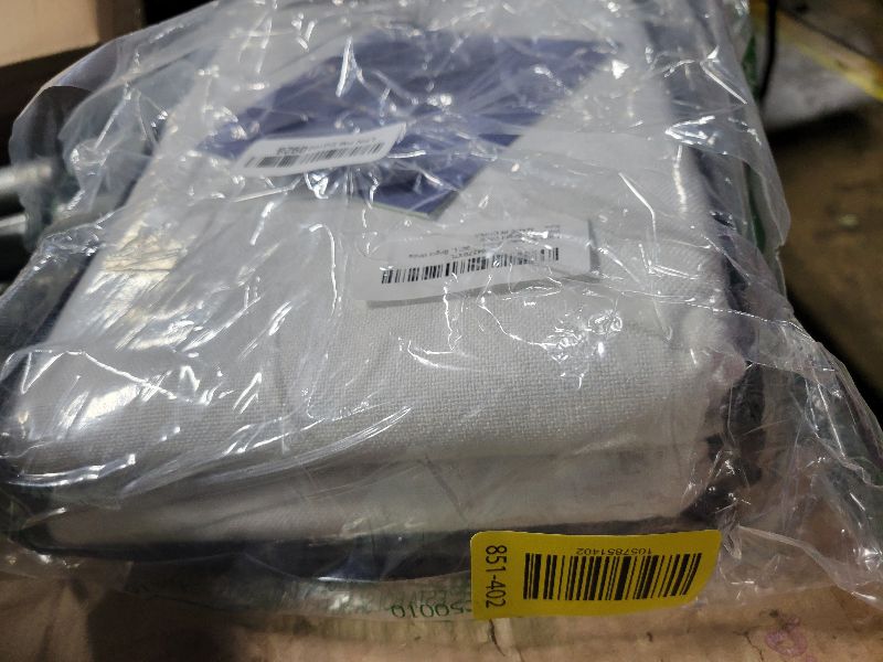 Photo 1 of 100% Blackout Shield Linen Blackout Curtains for Bedroom 90 Inches Long, Back Tab/Rod Pocket Living Room Drapes, Thermal Insulated Blackout Curtains 2 Panels Set, 50" W x 90" L, Bright White