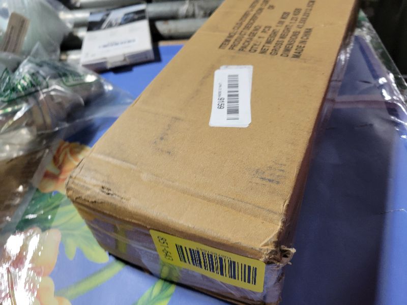 Photo 1 of 1 Inch Industrial Curtain Rods for Windows 48 to 84 Inches, Blackout Wrap Around Curtain Rod, for Indoor and Outdoor, Simple Design, 35 to 75 Inches, Black