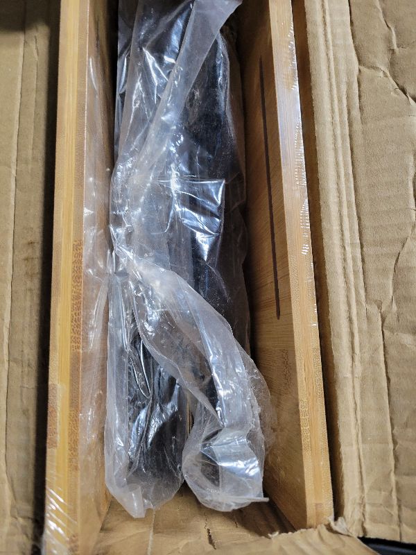 Photo 1 of 2 Set XXL Stackable Wire Basket with Bamboo Tops & Tag- Pantry Organizer and Storage Bins, Kitchen Counter Cabinet Shelf Countertop Under Sink Organizing, Food Snack Produce Onion Potato Bread Storage