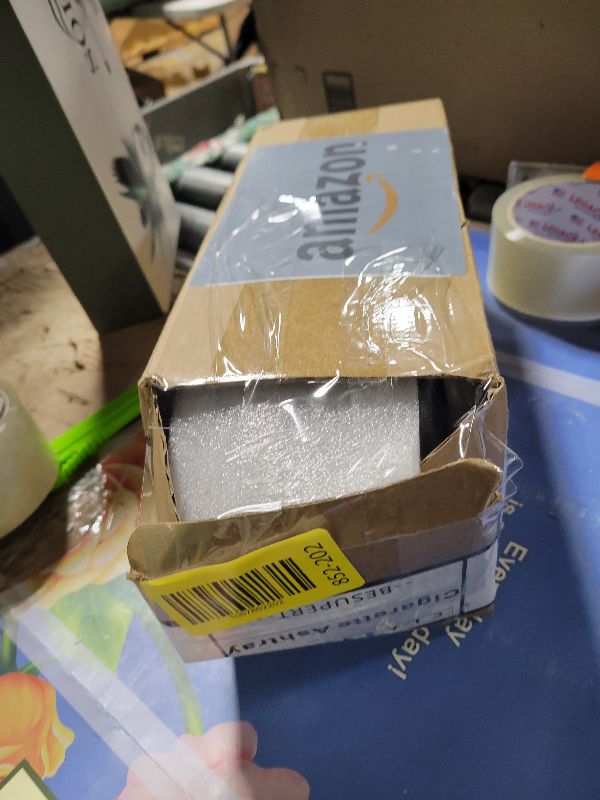 Photo 1 of 12Pcs Plastic Ash Tray Sets for Cigarettes, Round Black Tabletop Ashtray Ideal for Indoor Outdoor Patio Bar Restaurant Hotel and Party Use (Set of 12 Black)