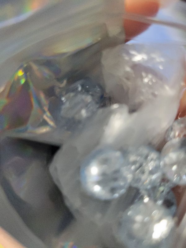 Photo 1 of 100pcs Crackle Glass Beads 10mm Round Crystal Glass Spacer Crafts Beads for Jewelry Making Necklace Bracelet Earrings DIY Crafts(Azure)