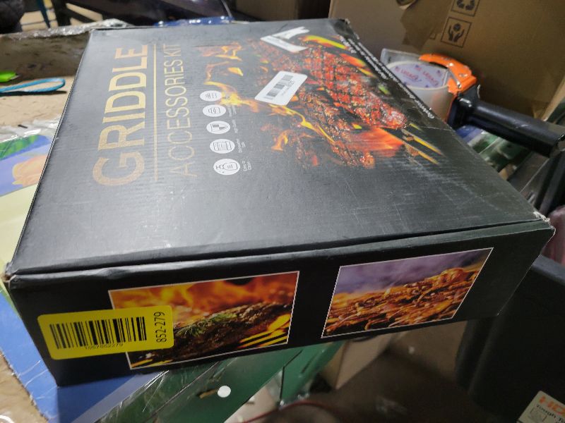 Photo 1 of 18PCS Griddle Accessories Kit, Flat Top Grill Accessories Set for Blackstone and Camp Chef, Grill Spatula Set with Enlarged Spatulas, Basting Cover, Scraper for Outdoor BBQ