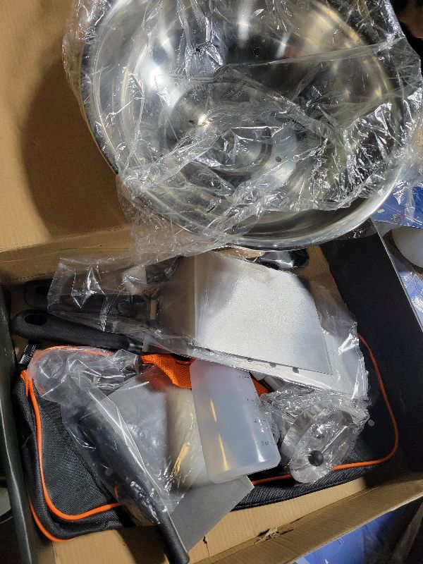 Photo 1 of 18PCS Griddle Accessories Kit, Flat Top Grill Accessories Set for Blackstone and Camp Chef, Grill Spatula Set with Enlarged Spatulas, Basting Cover, Scraper for Outdoor BBQ