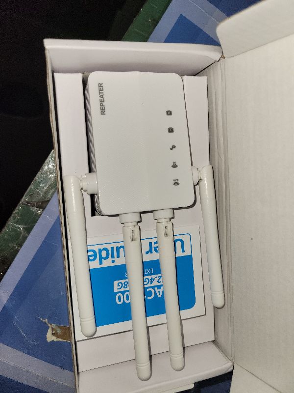 Photo 1 of 2025 New WiFi Extender Internet Booster, Up to 11,500 Sq.ft Coverage,WiFi Extender Signal Booster for Home, Dual Band 5GHz & 2.4GHz,Ethernet Port & AP Mode