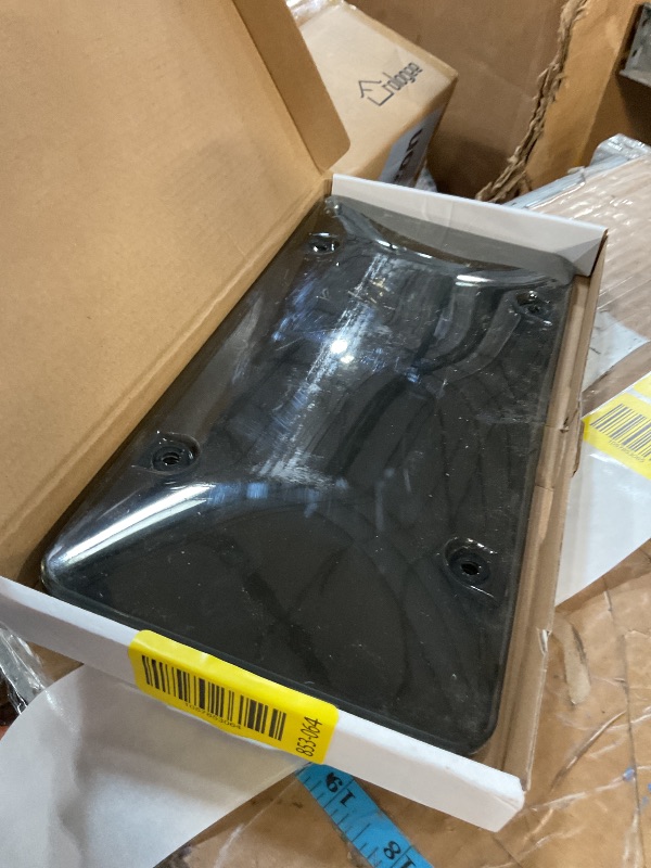 Photo 1 of **PARTIAL SET/ ONLY 1 COVER** Alpmosn License Plate Frames with Screw Washers and Cap, Car Exterior Accessories Black (2-Pack)