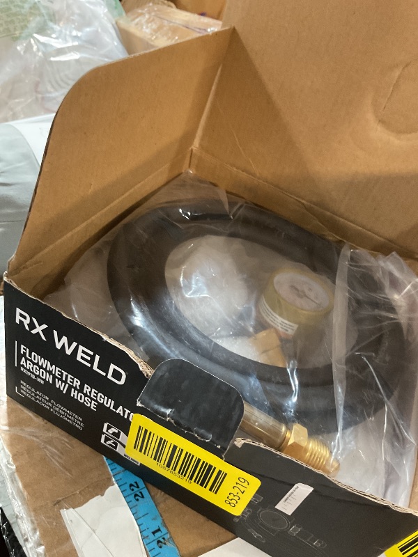 Photo 1 of RX WELD Argon Regulator Flowmeter Gas Gauge for Mig Tig Weld with Gas Welding Hose
