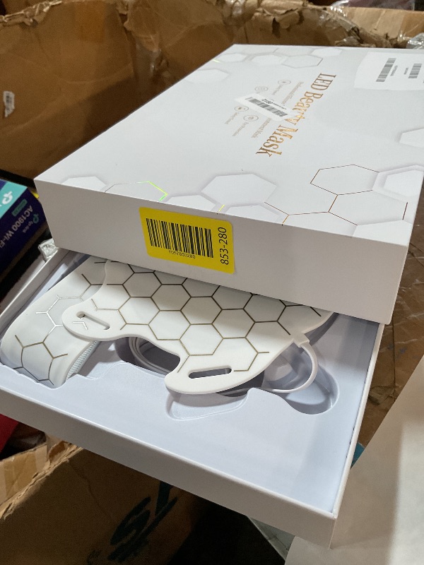 Photo 1 of Yahi LED Face Mask Light Therapy, Red Light Therapy for Face, 175 High-Density Light Beads, 7-1 Colors LED Facial Skin Care Mask, White