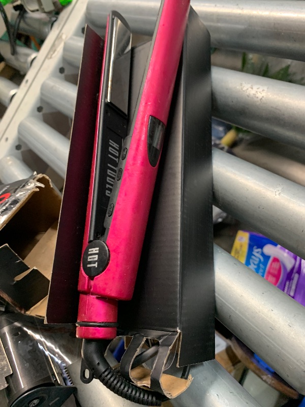 Photo 1 of ***(HEAVILY USED/ MINOR DAMAGE)***CHI Tourmaline Ceramic Series Flat Iron, Hair Straightener For Silky Smooth Hair, Ideal For Straightening Or Curling Hair, 1" Iron, Pure Pink