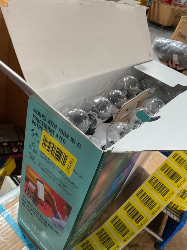 Photo 1 of ***(MISSING POWER CORD/ UNABLE TO TEST ITEM)***WiZ Connected 48FT Color Changing Outdoor String Lights - Water and Weatherproof - Adapter Included - Control with Wiz Connected App - Works with Google Home, Alexa and Siri Shortcuts