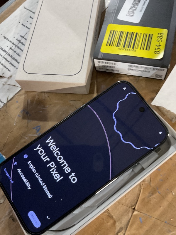Photo 1 of (locked phone) Google Pixel 9 Pro - Unlocked Android Smartphone with Gemini, Triple Rear Camera System, 24-Hour Battery, and 6.3" Super Actua Display - Obsidian - 256 GB