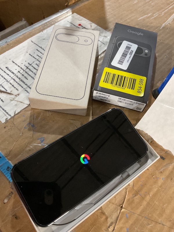Photo 1 of (locked phone) Google Pixel 9 Pro - Unlocked Android Smartphone with Gemini, Triple Rear Camera System, 24-Hour Battery, and 6.3" Super Actua Display - Obsidian - 256 GB