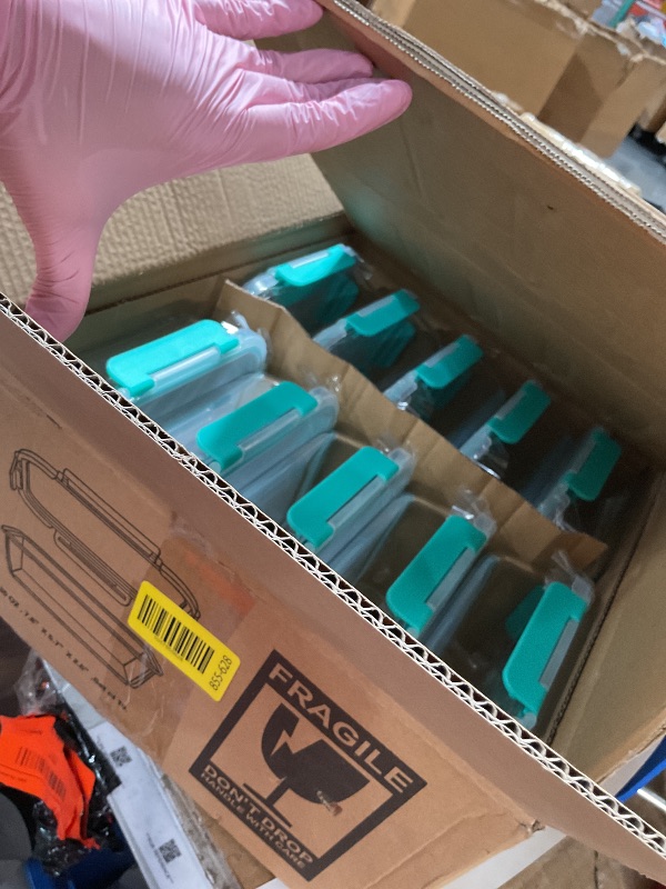 Photo 1 of ***LIKE NEW/OPEN BOX***KOMUEE 10 Packs 30 oz Glass Meal Prep Containers,Glass Food Storage Containers with Lids,Airtight Glass Lunch Bento Boxes, Microwave, Oven, Freezer and Dishwasher,Green
