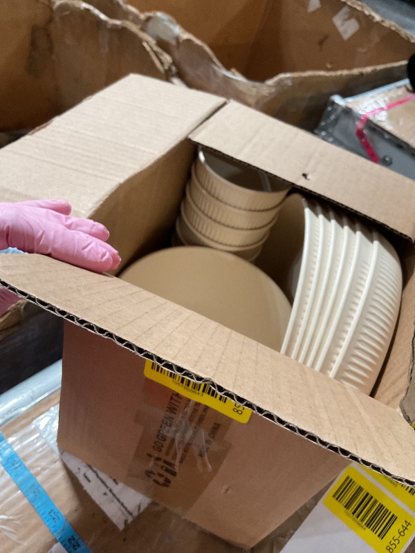 Photo 1 of ?18PCS Wheat Straw Dinnerware Sets Unbreakable Dinnerwares Sets Reusable Cups Plates and Bowls Sets Microwave Dinnerware Sets for Kitchen Travel Camping ?