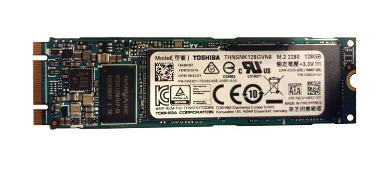 Photo 1 of **SEE NOTES** THNSNK128GVN8 Toshiba SG5 Series 128GB TLC SATA 6Gbps M.2 2280 Internal Solid State Drive (SSD)