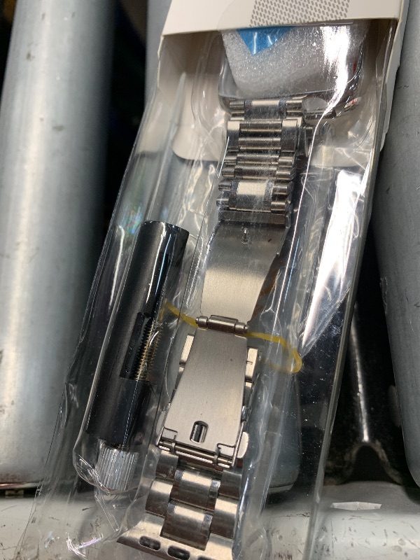 Photo 1 of (see all images) MioHHR Solid Stainless Steel Bands Compatible with Apple Watch 38mm(Series 3/2/1) 40mm