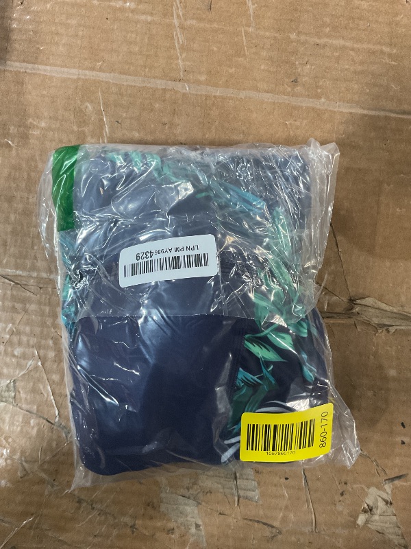 Photo 1 of (used/fair) (bagged) (20plus) Aqua Eve Plus Size Swimsuits Athletic One Piece Bathing Suit for Women Tummy Control Slimming Swimwear Navy and Leaf 20 Plus