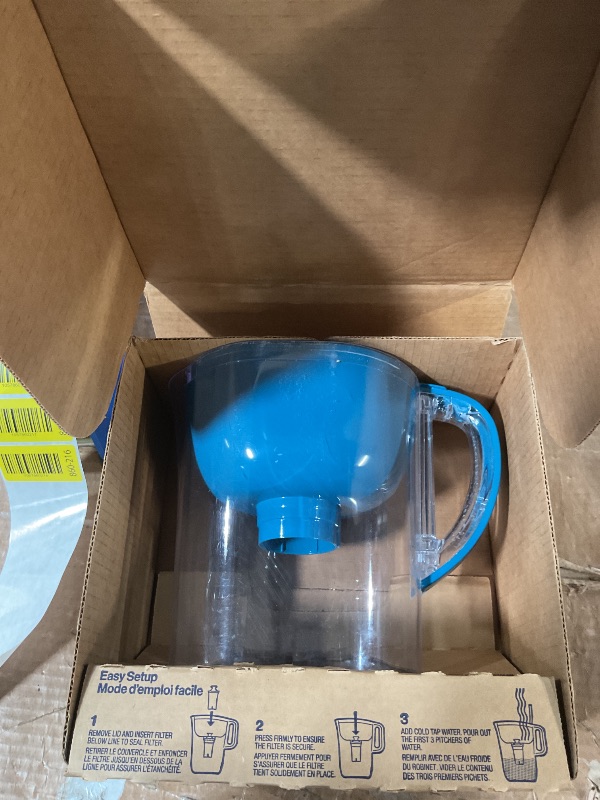 Photo 1 of (used)(see images) Brita Large Water Filter Pitcher for Tap and Drinking Water with SmartLight Change Indicator, Includes 1 Standard Filter, BPA-Free