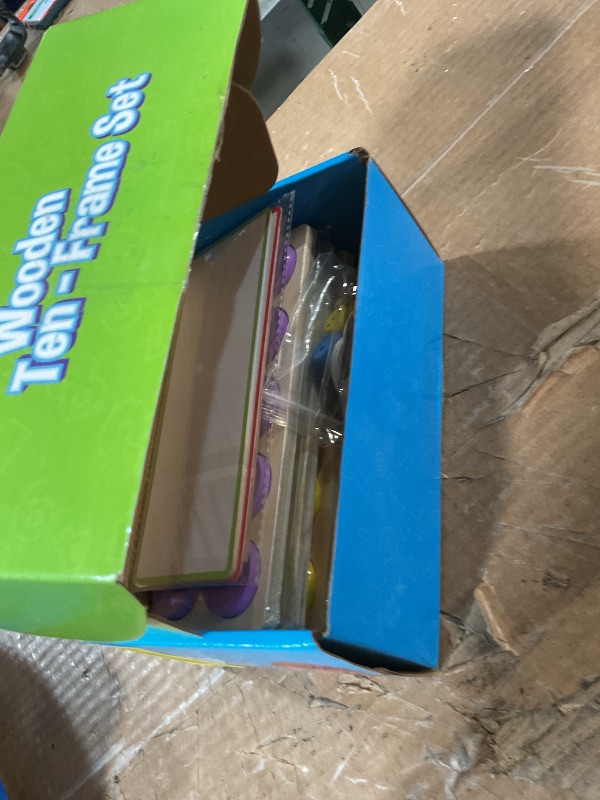 Photo 1 of *******************2 of the 6 boards are missing****************
SYNARRY Wooden Ten-Frame Set Math Manipulatives for Kindergarten Elementary 1st 2nd Grade Homeschooling, Addition and Subtraction Montessori Math Games for Chirldren, Counters Toys for Kids 