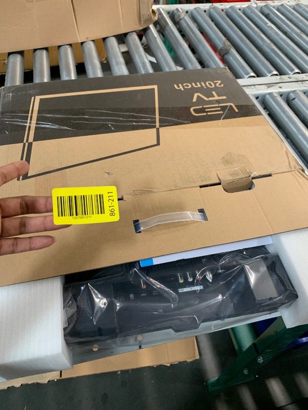 Photo 1 of ***(MAJOR DAMAGE/ SEE NOTES)***20 inch Full HD Small Smart TV for Kitchen, RV, or On-The-Go Entertainment - Flat Screen TV Built in Smart Operating System/ATSC Tuner/USB/AV/HDMI x2