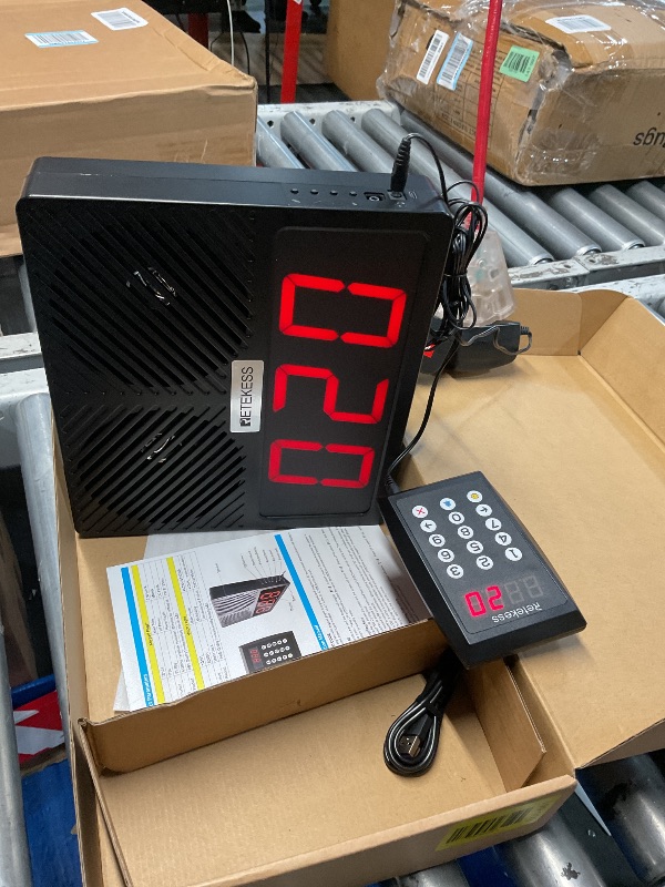 Retekess TD101 Queue Calling System,Take A Number System, Larger LCD ...