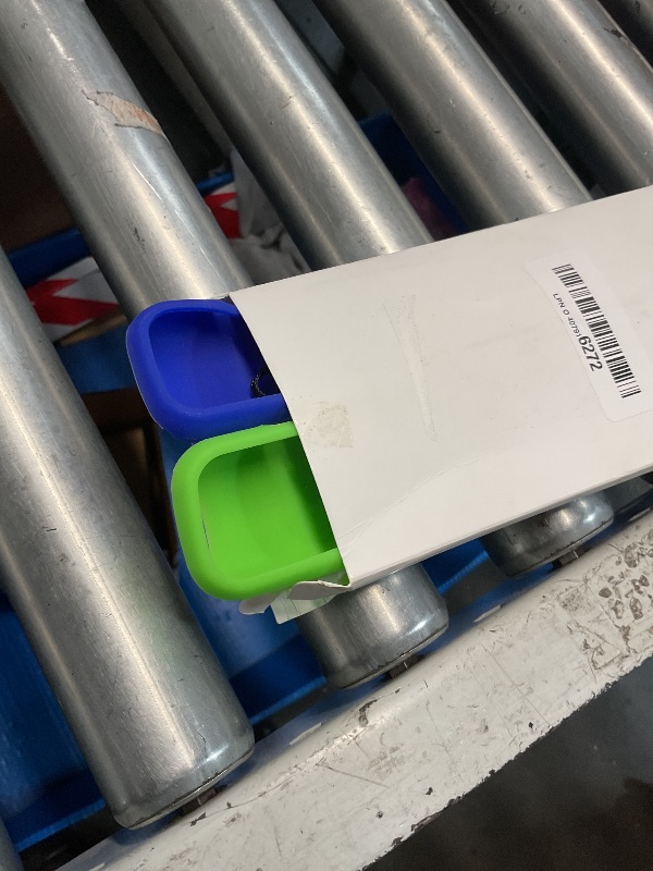 Photo 1 of (Pack of 2) Remote Cover Case for Roku TV Remote Control/Silicone Protective Sleeve Skin - Glow in The Dark (Green/Blue)