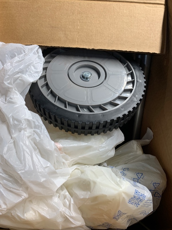 Photo 1 of ***************FOR PARTS ONLY-Right axle and wheel housing bent****************
American Lawn Mower Company 1204-14 14-Inch 4-Blade Push Reel Lawn Mower, Red