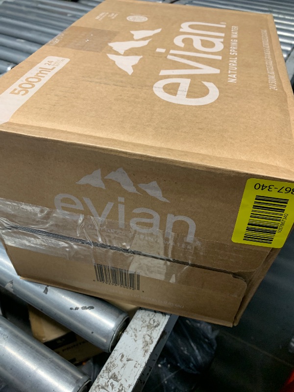 Photo 1 of evian Natural Spring Water, PH Balanced with Natural Electrolytes, 16.9fl oz./500mL Bottles (pack of 24)