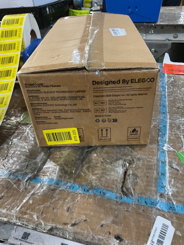 Photo 1 of ***PARTIAL SET, MISSING 2 - PRICE ADJUSTED*** ELEGOO PETG Filament 1.75mm Bundle 4KG, 3D Printer Filament Dimensional Accuracy +/- 0.02 mm, 4pcs 1kg Spool(2.2lbs) Fits for Most FDM 3D Printers(Yellow, Orange, Green, Blue)