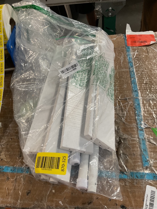 Photo 1 of ***PARTIAL SET - PRICE ADJUSTED***
ELYKEN Blanket Ladder for Living Room, Farmhouse 5-Tier Quilt Holder with 4 Removable Hooks for Bathroom, Wood Towel Rack Display, Wall Anchor Leaning Decorative Stand for Home, White