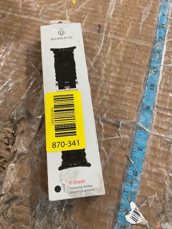 Photo 1 of *USED*Bandletic Rugged Paracord Compatible with Samsung Galaxy Watch Ultra Bands 47mm (2025/2024) for Men, Handmade Woven Braided Tactical Military Survival Nylon Strap, Large, Titanium Buckle-Black