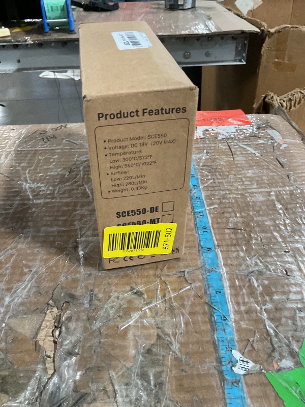 Photo 1 of ?380W?1022°F & 572°F?Cordless Heat Gun Compatible with Milwaukee M18 18V Battery, Portable Hot Air Gun Fast Heating Dual Temp with LED Light 4 Nozzles for Shrink Tubing, Resin, Vinyl Wrap (No Battery)