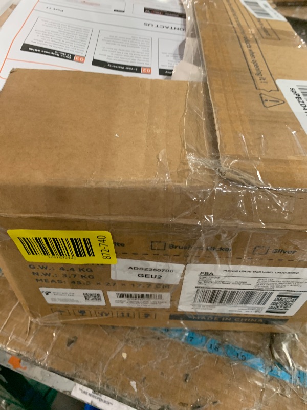 Photo 1 of ***DAMAGED - SEE NOTES/PICTURES*** addlon Ceiling Fans with Lights, 42 Inch Low Profile Ceiling Fan with Light And Remote Control, Flush Mount, Reversible, 3CCT, Dimmable, Quiet, White Small Ceiling Fan for Bedroom Indoor/Outdoor Use