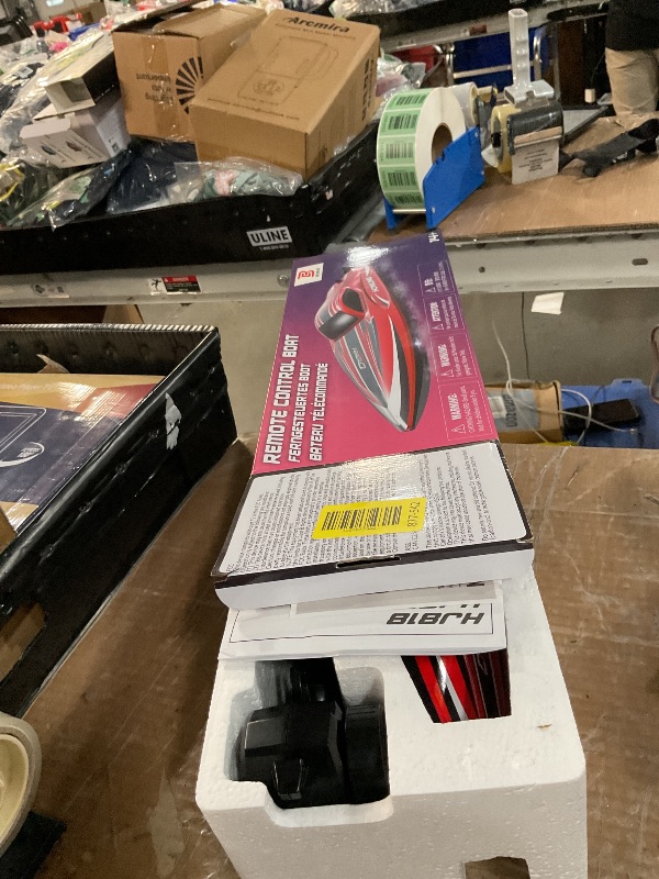 Photo 1 of BEZGAR RC Boat, 16 inch Big Brushless Remote Control Boat for Adults and Kids, 55 KPH Large Fast RC Speed Boats with 2000mAh Battery, Ideal Waterproof Toy Boats for Lakes - HJ818PRO Red