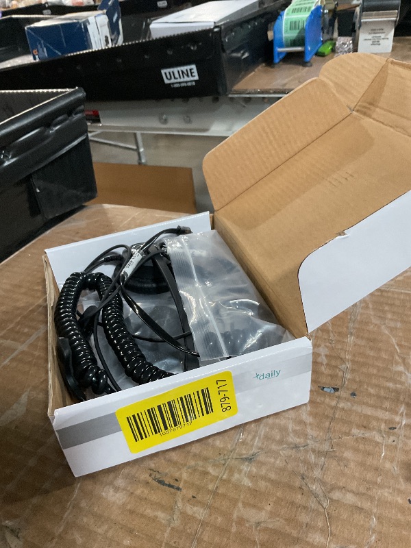 Photo 1 of (USED/FAIR) Phone Headset Noise Cancelling Mic RJ9 U10P Bottom Cable Compatible with Polycom VVX, Mitel, Shoretel, Nortel (Avaya) Phones